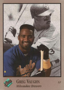 1992 Studio #198 Greg Vaughn VG Milwaukee Brewers 