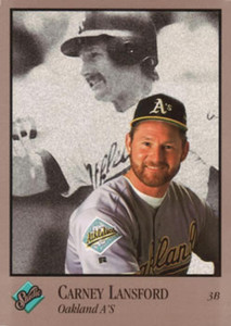 SOLD 73619 1992 Studio #225 Carney Lansford VG Oakland Athletics 
