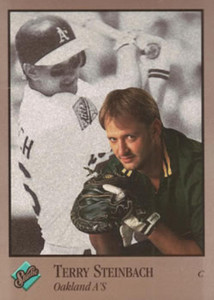 1992 Studio #229 Terry Steinbach VG Oakland Athletics 