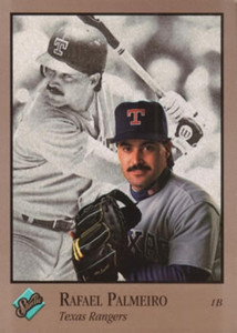 1992 Studio #244 Rafael Palmeiro VG Texas Rangers 