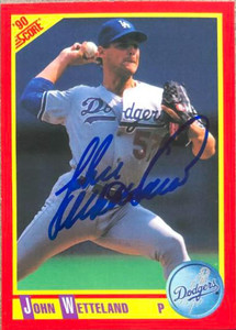 John Wetteland Autographed 1990 Score #388