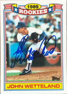 John Wetteland Autographed 1990 Topps Glossy Rookies #31