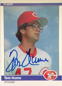 Tom Hume Autographed 1984 Fleer #472 