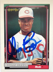 Glenn Braggs Autographed 1992 O-Pee-Chee #197