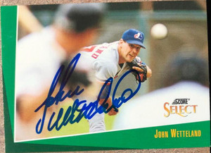 John Wetteland Autographed 1993 Score Select #201