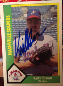 Keith Brown Autographed 1990 CMC #134