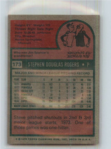 1975 Topps #173 Steve Rogers VG Montreal Expos 