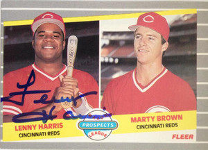Lenny Harris Autographed 1989 Fleer #645