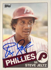 Steve Jeltz Autographed 1985 Topps Traded #62T Rookie Card 