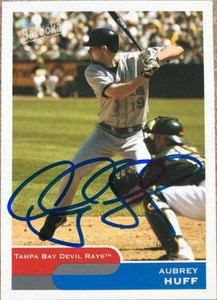 Aubrey Huff Autographed 2004 Bazooka #68