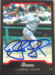 Aubrey Huff Autographed 2004 Bowman #85