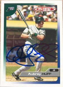 Aubrey Huff Autographed 2005 Topps Total #345