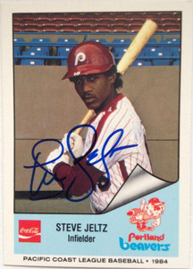 Steve Jeltz Autographed 1984 Cramer Pacific Coast League #205