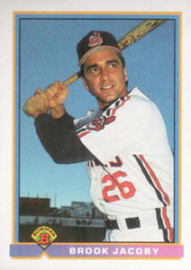 1991 Bowman #59 Brook Jacoby VG Cleveland Indians 