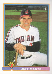 1991 Bowman #75 Jeff Manto VG Cleveland Indians 