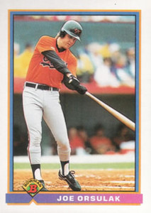 1991 Bowman #84 Joe Orsulak VG Baltimore Orioles 