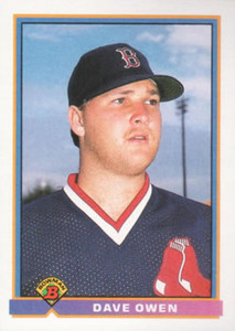 1991 Bowman #110 Dave Owen VG Boston Red Sox 