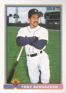 1991 Bowman #143 Tony Bernazard VG Detroit Tigers 