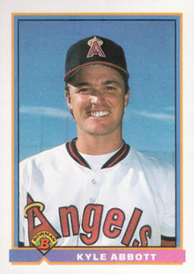 1991 Bowman #187 Kyle Abbott VG California Angels 