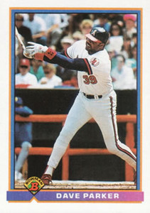 1991 Bowman #199 Dave Parker VG California Angels 