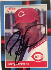 Barry Larkin Autographed 1988 Donruss #492 Signed in Black