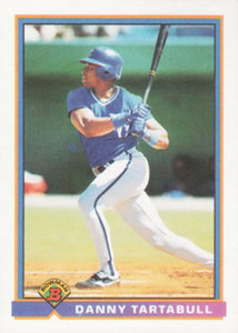 1991 Bowman #294 Danny Tartabull VG Kansas City Royals 