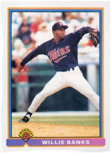 1991 Bowman #341 Willie Banks VG Minnesota Twins 