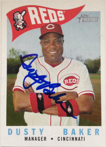 Dusty Baker Autographed 2009 Topps Heritage #213
