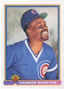 1991 Bowman #424 Shawon Dunston VG Chicago Cubs 