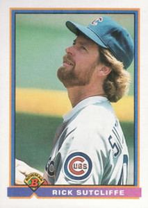 1991 Bowman #430 Rick Sutcliffe VG Chicago Cubs 
