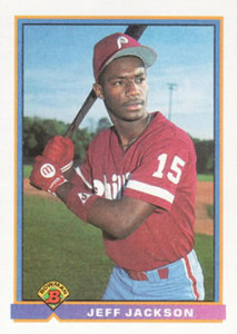 1991 Bowman #491 Jeff Jackson VG Philadelphia Phillies 