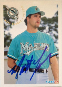 SOLD 3859 Matt Turner Autographed 1994 Fleer #478