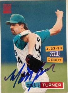 Matt Turner Autographed 1994 Stadium Club #319