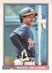 1991 Bowman #578 Rafael Belliard VG Atlanta Braves 