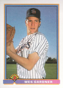 1991 Bowman #653 Wes Gardner VG San Diego Padres 