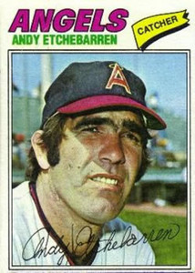 1977 Topps #454 Andy Etchebarren VG California Angels 