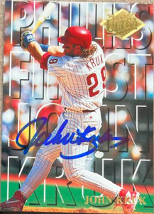 John Kruk Autographed 1994 Fleer Ultra Phillies Finest #16