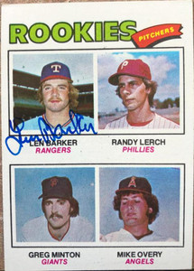Len Barker Autographed 1977 Topps #489