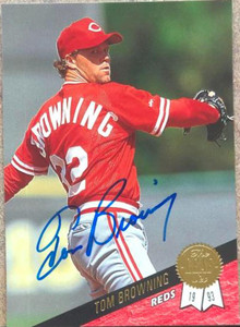 Tom Browning Autographed 1993 Leaf #359
