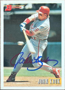 AS IS Bowman #154 John Kruk Baseball Card - READ DESCRIPTION