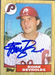 Ronn Reynolds Autographed 1987 Topps #471 Philadelphia Phillies Card
