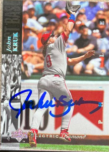 John Kruk Autographed 1994 Upper Deck Electric Diamond #410