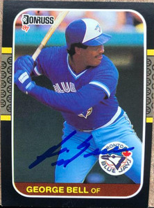 George Bell Autographed 1987 Donruss #271
