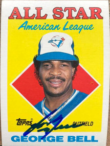 George Bell Autographed 1988 Topps #390