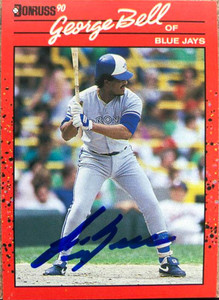 George Bell Autographed 1990 Donruss #206