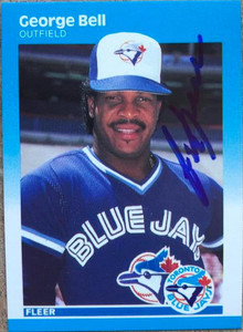 George Bell Autographed 1987 Fleer #220