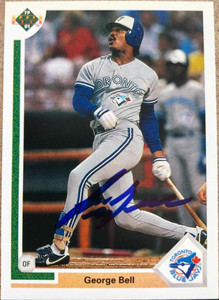 George Bell Autographed 1991 Upper Deck #532