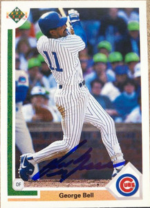 George Bell Autographed 1991 Upper Deck #742