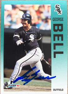 George Bell Autographed 1992 Fleer Update #U-12