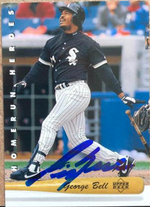 George Bell Autographed 1993 Upper Deck Homerun Heroes #HR12